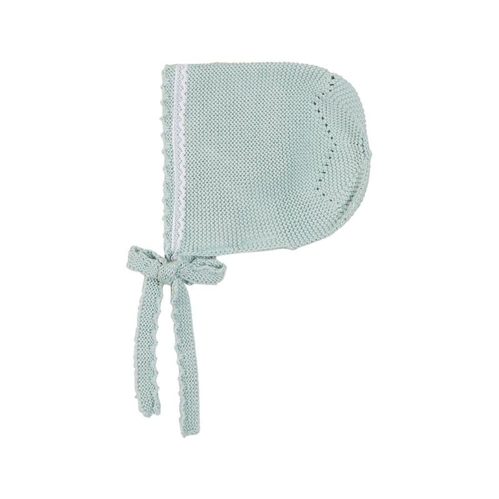 Pepa London Girls  Lace Detail Knitted Bonnet